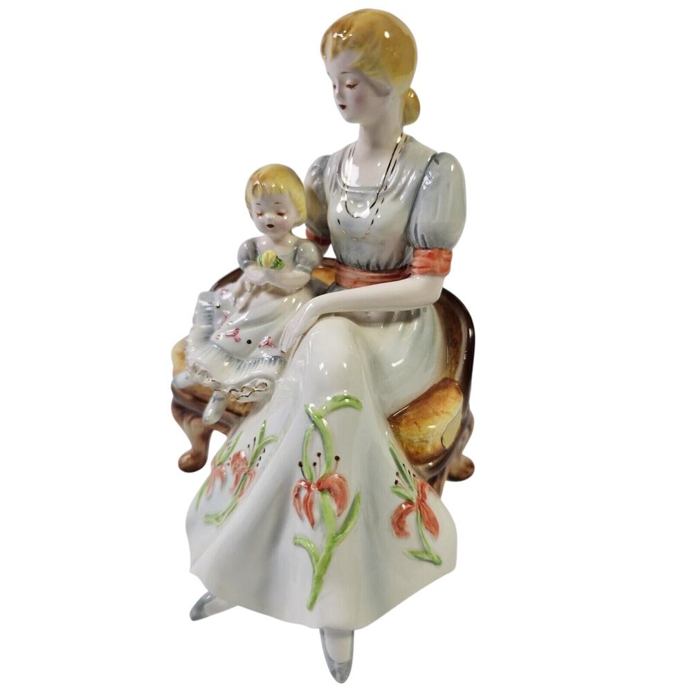 Josef Originals Collectibles Figurines Vintage Rare Mother Sitting With Child